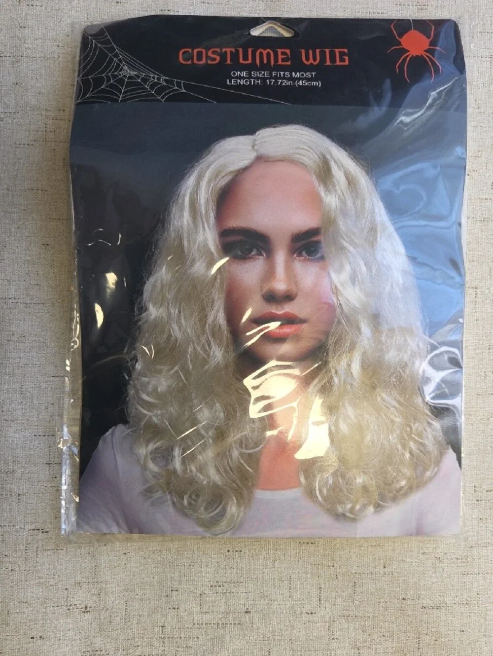 Costume Wig - Blonde Synthetic Long Wavy Hair